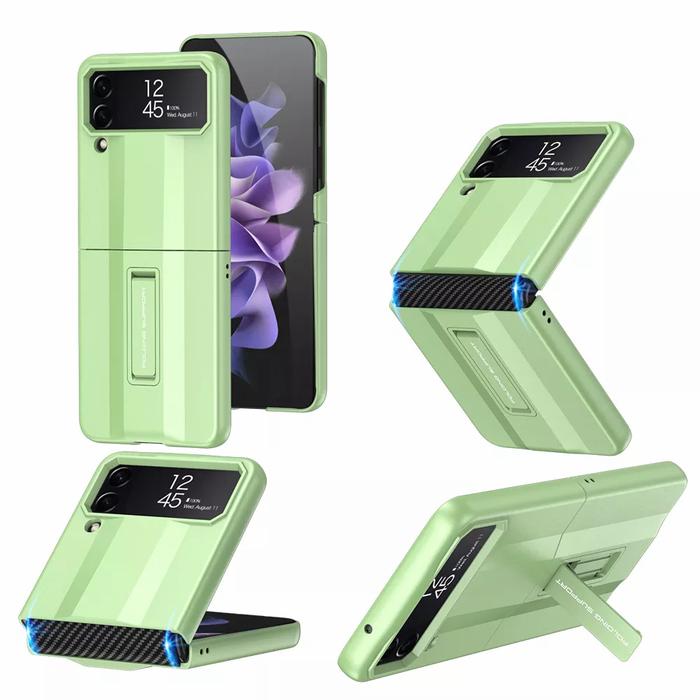 Gambar Case Samsung Galaxy Z Flip 4 Flip4 5G With Folding Stand GKK - Light Green dari BERKAH AYASHA undefined Tokopedia