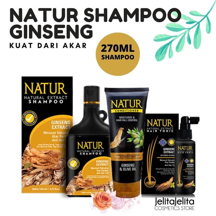 Gambar Natur Paket Perawatan Rambut Rontok - Ginseng Extract - 3in1 dari JelitaJelita undefined Tokopedia