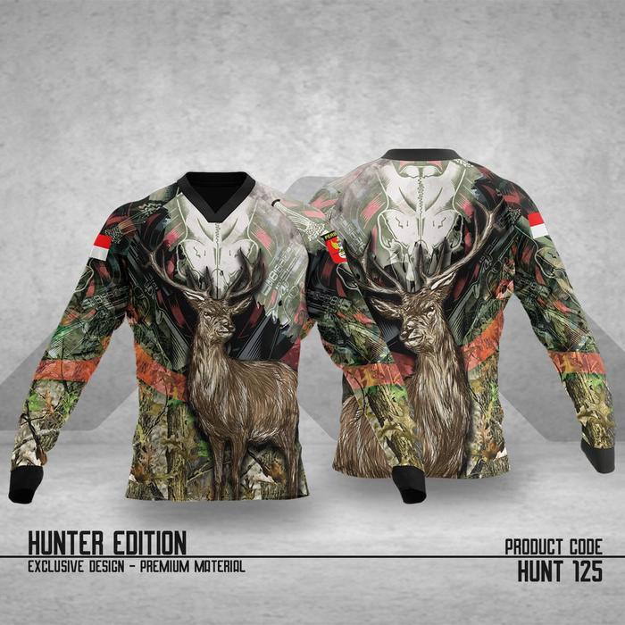 Gambar BAJU HUNTING CAMO (V-NECK RAGLAN) - HUNT 125, S dari A.N.T CAMO FASHION undefined Tokopedia