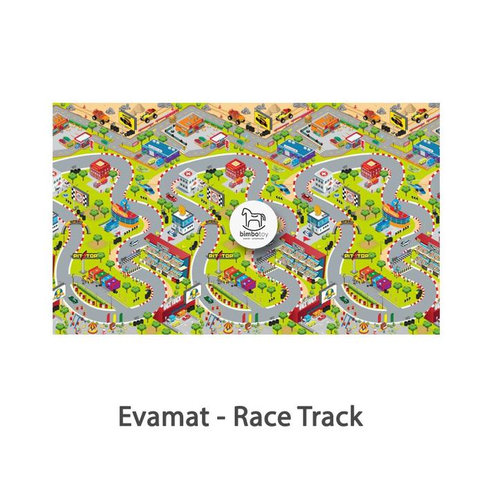 Gambar Bimbozone - Matras Lantai Karpet Tikar Gulung Anak Evamat - City Map - Race Track dari bimbozone undefined Tokopedia