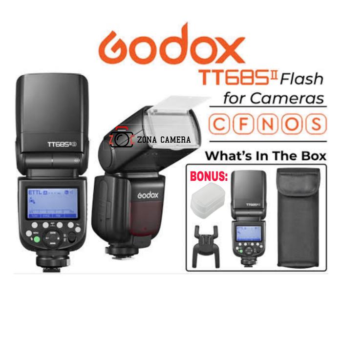 Gambar Godox TT685II Sony Canon Fuji Nikon TT 685II TT685 II Flash Speedlite - TT685II Nikon dari zona camera undefined Tokopedia