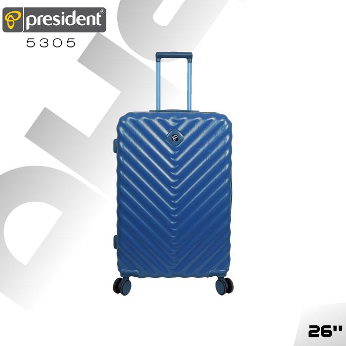 Jual koper 26 inch Medium/Bagasi President Frame Warna Biru