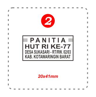 Gambar Stempel Panitia / Ketua Panitia / HUT / Sekretaris Panitia, dll - Model 2, Warna Lainnya dari Stempelize undefined Tokopedia