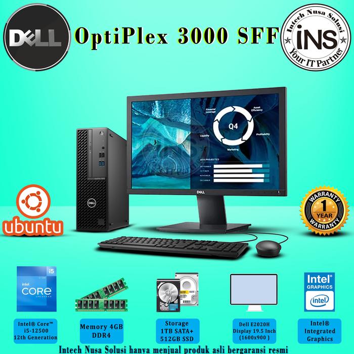Gambar PC DELL OptiPlex 3000 SFF i5-12500 4GB 1TB SATA/256GB/512GB SSD DOS - 1TB + 512GB SSD dari Intech Nusa Solusi undefined Tokopedia