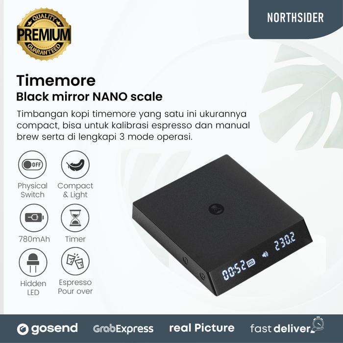 Gambar Timemore Black Mirror Nano scale timbangan kopi manual brew espresso - Hitam dari Northsider Coffee Shop undefined Tokopedia