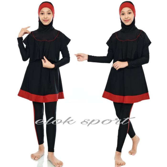 Gambar 10-16 Tahun Setelan Baju Renang Anak Perempuan Muslimah Remaja Muslim - RMJ Maroon, Size 13 dari ZIYAR OLSHOP undefined Tokopedia