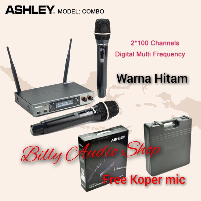Gambar Mic Wireless Ashley Combo / Mic Ashley Combo 2 Mic Pegang - Hitam dari Billy Audio undefined Tokopedia