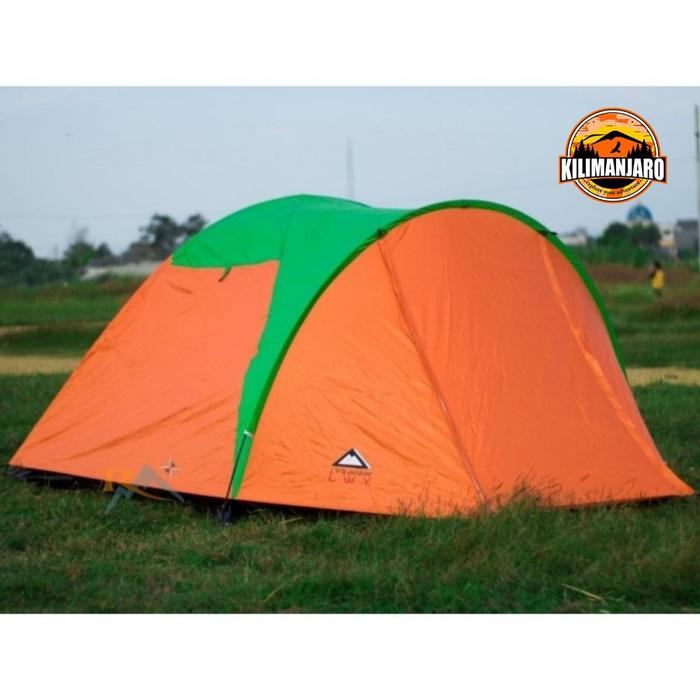 Gambar Tenda Camping LWY Double Layer Kapasitas 4 Orang Tahan Air Ideal untuk Petualangan Luar Ruangan - Orange + Kerdus dari Kilimanjaro Outdoor undefined Tokopedia