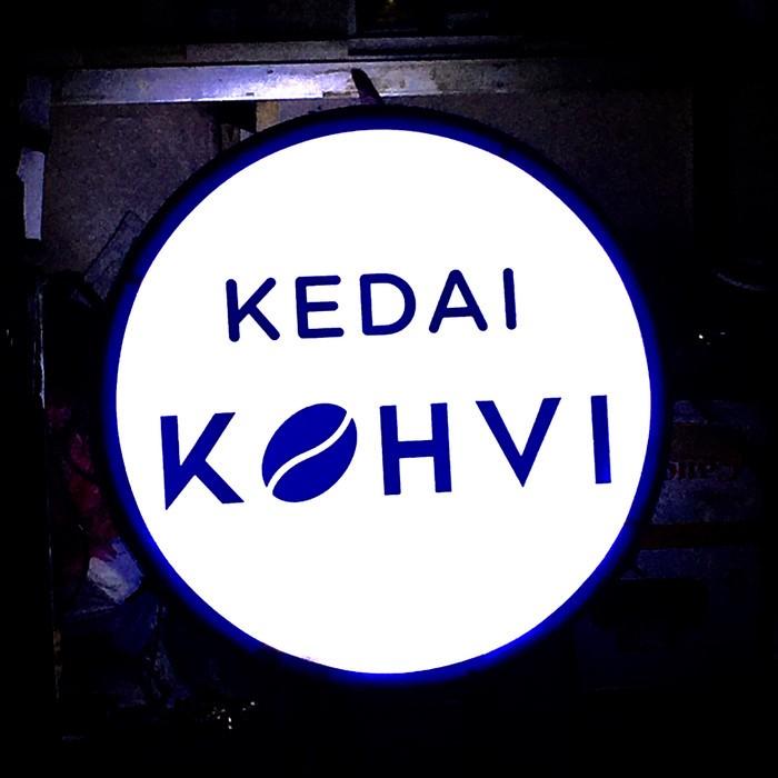 Gambar neon box custom bulat diameter 60 cm 2 sisi - neonbox 60 dari Indosign Jakarta undefined Tokopedia