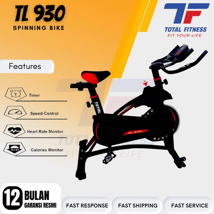 Gambar Spinning Bike Total Fitness TL 930 Murah Sepeda Racing Murah - Hitam dari TOTAL FITNESS SURABAYA undefined Tokopedia