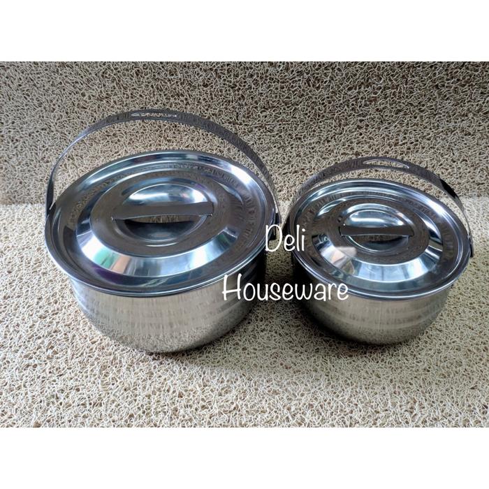 Gambar HORSE BRAND Cookware Set Stainless Steel High Quality / Panci Gantung - 22CM dari Deli Houseware undefined Tokopedia