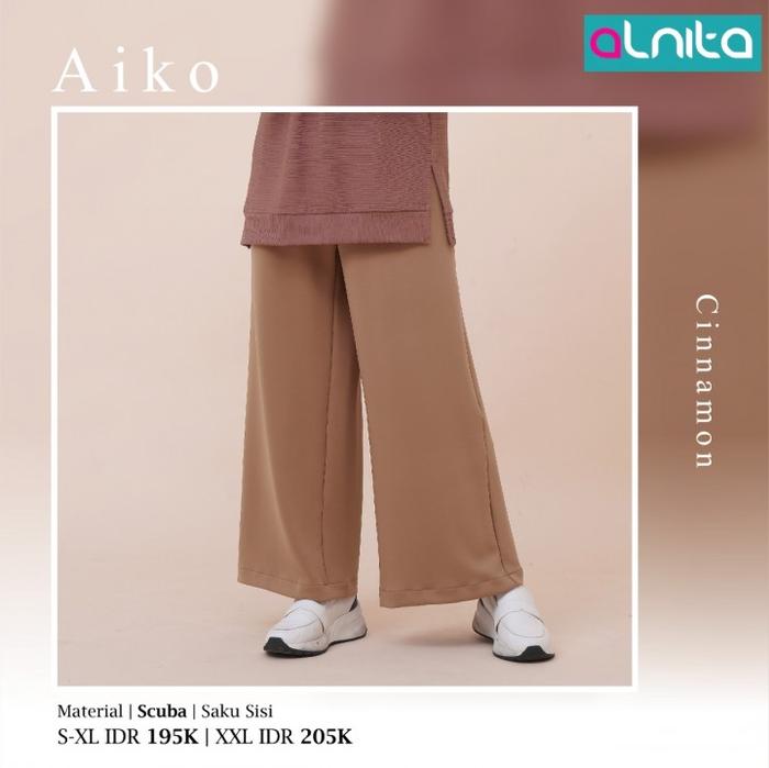 Gambar CELANA ALNITA AIKO PANTS / CELANA PANJANG WANITA ALNITA ORIGINAL - Cinnamon, L dari JAZA Hijab undefined Tokopedia