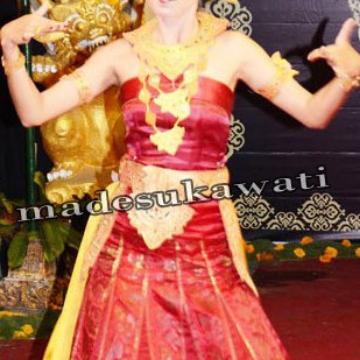 Gambar badong lenter kalung kulit penari bali dari MadeSukawati undefined Tokopedia