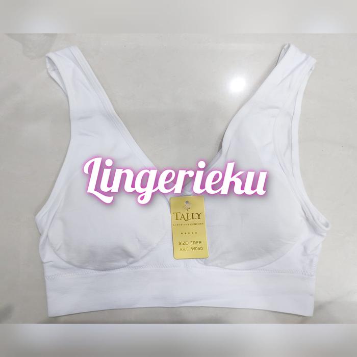 Gambar Kemben BH Bra Senam Sport Olahraga Tally W 050 Dijamin Murah dan Bagus - Putih dari oshindone undefined Tokopedia