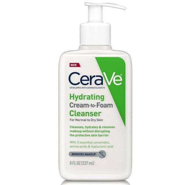 Gambar CeraVe Hydrating Cream to Foam Facial Cleanser Sabun Wajah Kering - 237 ml dari Toko First Project Shop undefined Tokopedia