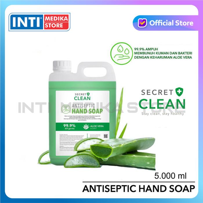 Gambar SECRET CLEAN - Hand Soap AntiSeptic 5 Liter | Sabun Cuci Tangan 5 L dari INTI MEDIKA STORE undefined Tokopedia
