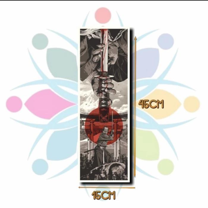Gambar MOKUN Hiasan Dinding poster kayu Warriors Dreams - Samurai Warrior, MDF poster dari Mokun Poster Custom undefined Tokopedia