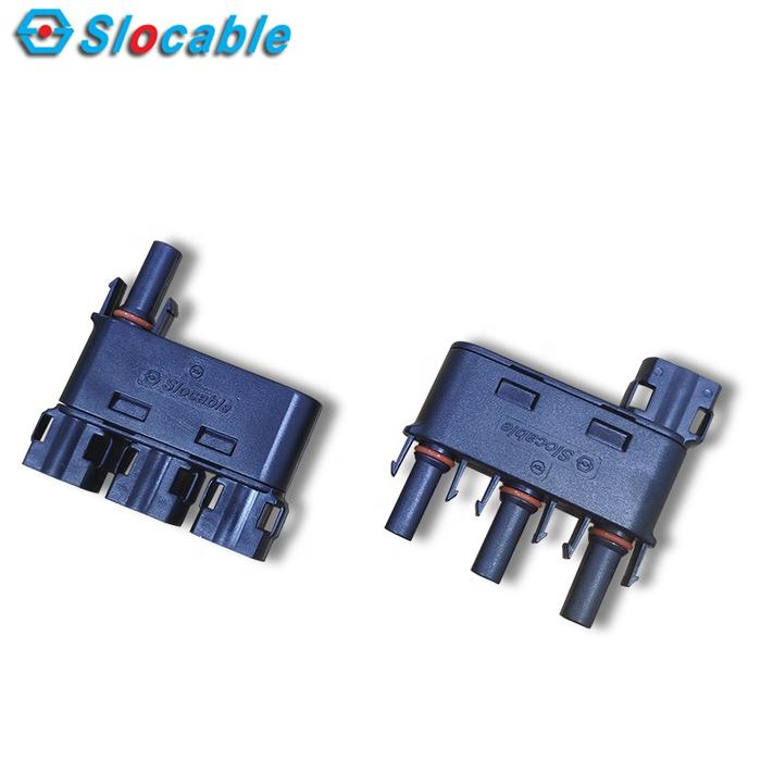 Gambar Slocable 2in1 Y Branch connector MC4 2 in 1 konektor PV Cabang 50A - 3in1 dari Halte Barang undefined Tokopedia