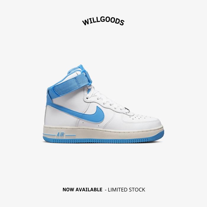 Nike Air Force High OG QS White University Blue Women Original Resmi  di Willgoodsid Tokopedia