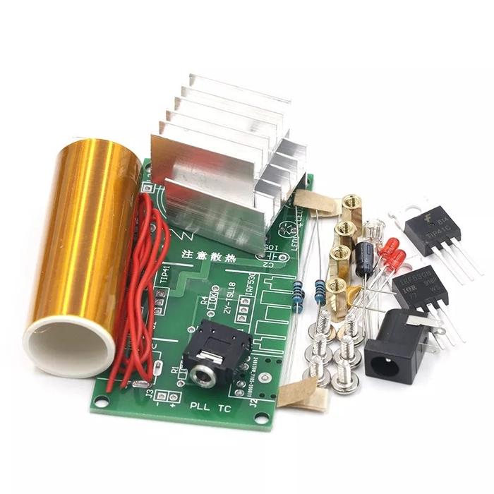 Gambar Music Tesla Coil Plasma Audio Speaker DIY KIT High Voltage Transmitter - Belum Dirakit dari Rajacell Bekasi undefined Tokopedia