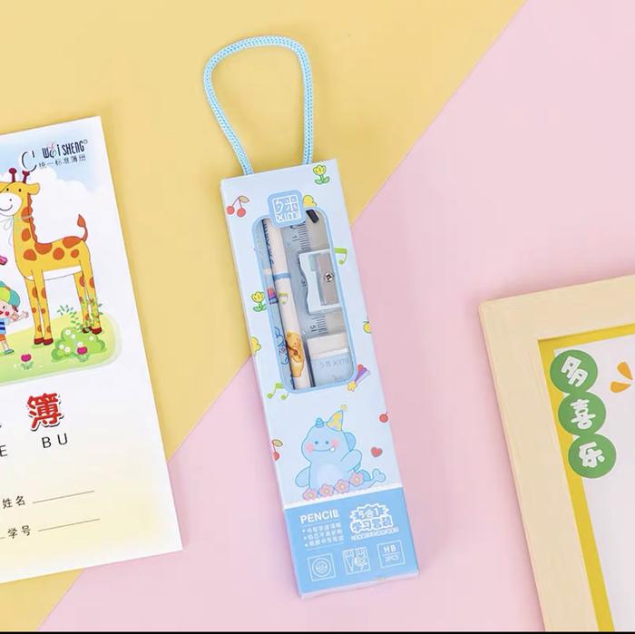 Gambar set paket alat tulis stationery 5in1 pastel istimewa hampers birthday - Biru dari MAINAN IYO undefined Tokopedia