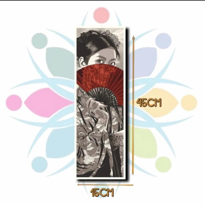 Gambar MOKUN Hiasan Dinding poster kayu Warriors Dreams - Geisha, MDF poster dari Mokun Poster Custom undefined Tokopedia