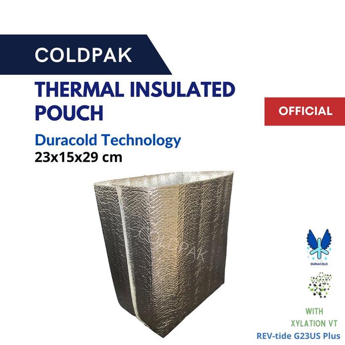 Gambar Kantong Packaging Makanan Tahan Dingin Thermal Insulation Pouch - 23x15x29 cm dari Coldpak undefined Tokopedia