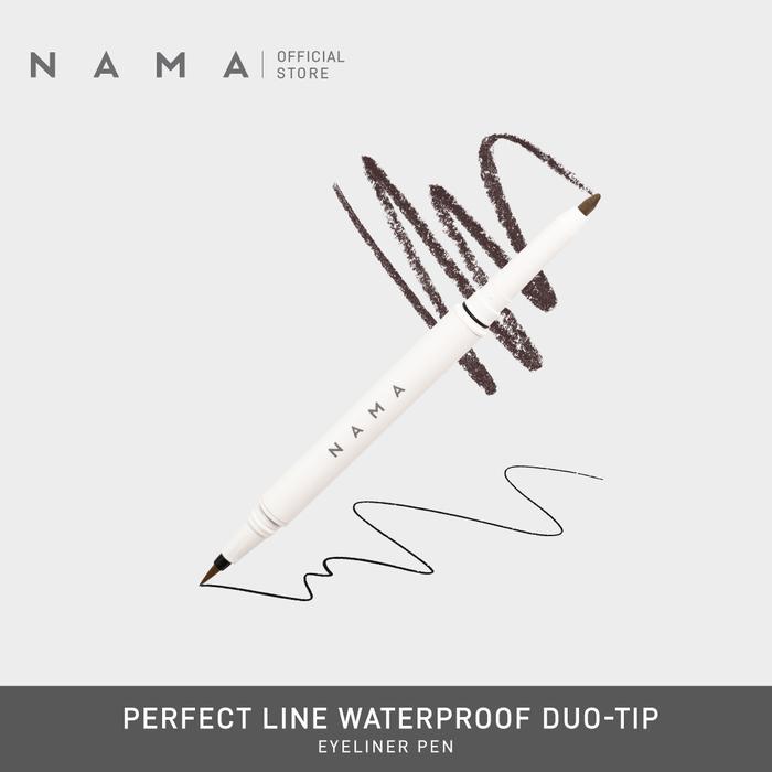 Gambar NAMA - Perfect Line Waterproof Duo-Tip Eyeliner Pen - Brown dari Nama Beauty undefined Tokopedia