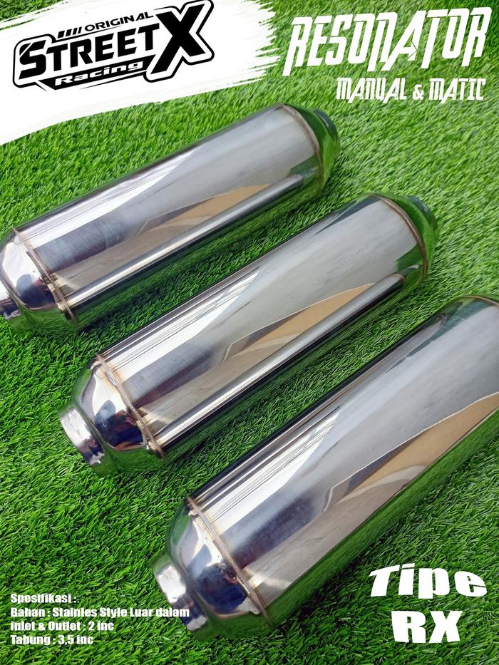 Gambar Knalpot Racing Mobil RESONATOR universal untuk Matic & Manual - RX, Manual Bass dari Street X Racing Store undefined Tokopedia