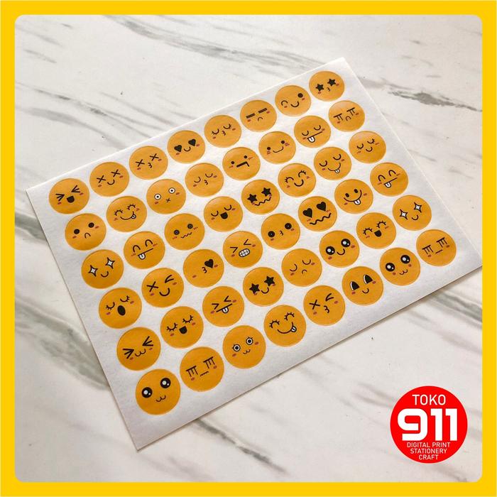 Gambar Stiker Gradasi Warna - Emoji dari 911 Stationery undefined Tokopedia