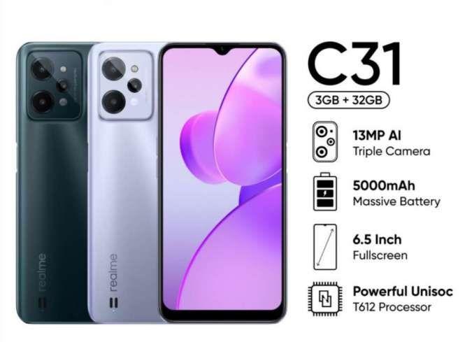 Gambar Realme C21 [3/32] Garansi Resmi - C31 3/32GB dari melvin131 undefined Tokopedia