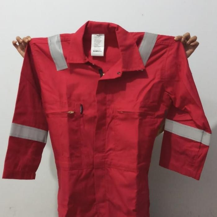 Jual Coverall Safety Nomex IIIA Lokal Fire Retardant - Merah, M ...
