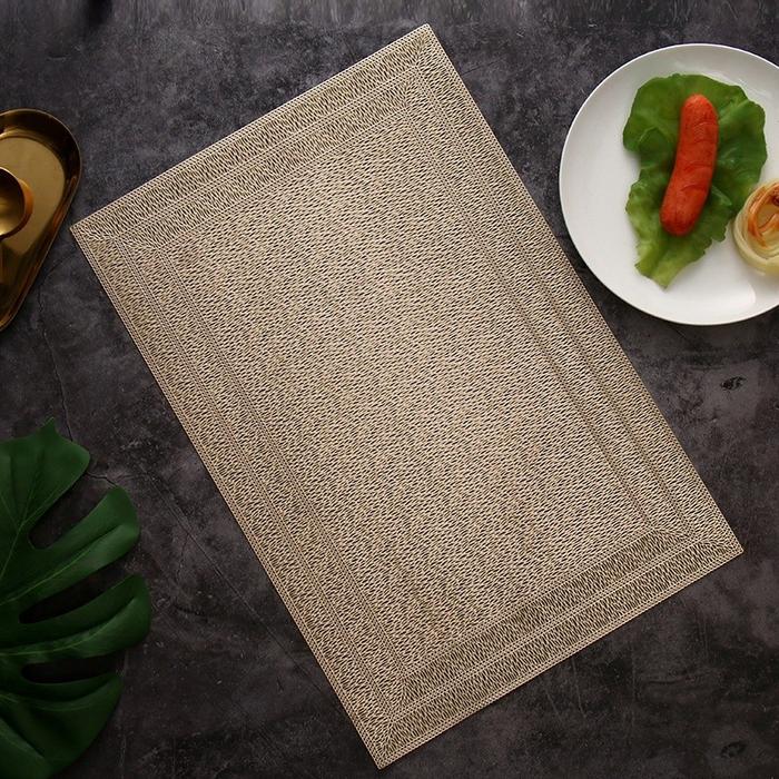 Gambar Tatakan Piring Persegi / Table Mat / Alas Piring - Model B dari Sejati Official Store undefined Tokopedia