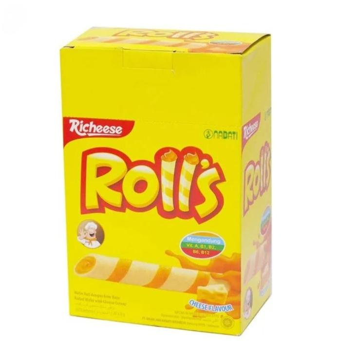 Gambar Nabati Rolls Keju / Cokelat isi 20 pcs - Keju dari JJ stars undefined Tokopedia