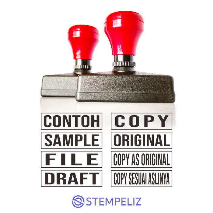 Gambar Stempel Copy Sesuai Aslinya, Copy, Original, Contoh, Sample, File, dll - Original, Biru dari Stempelize undefined Tokopedia