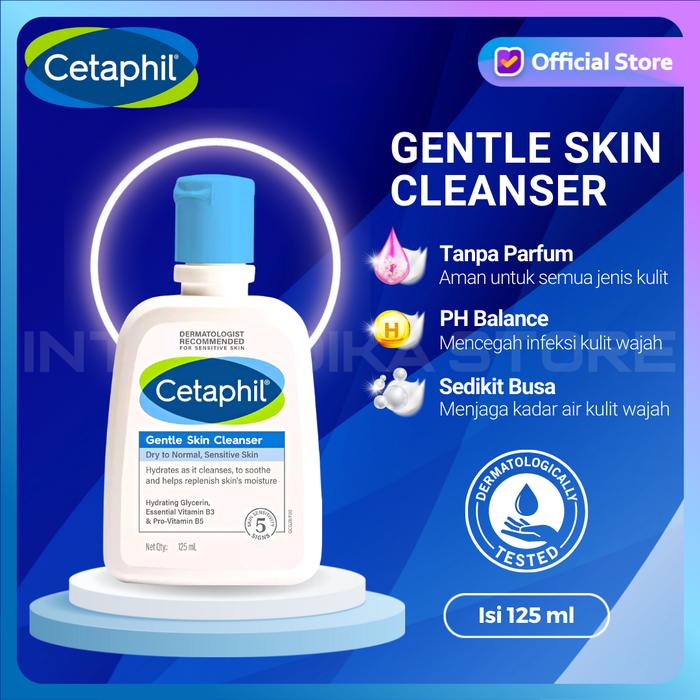 Gambar CETAPHIL - Gentle Skin Cleanser | Sabun Cuci Muka | Sabun Cetaphil - 125 ml dari INTI MEDIKA STORE undefined Tokopedia