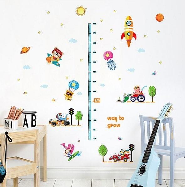 Gambar Wall Sticker Pengukur Tinggi - Sticker Pengukur Tinggi - Way To Grow dari Baby Talk undefined Tokopedia