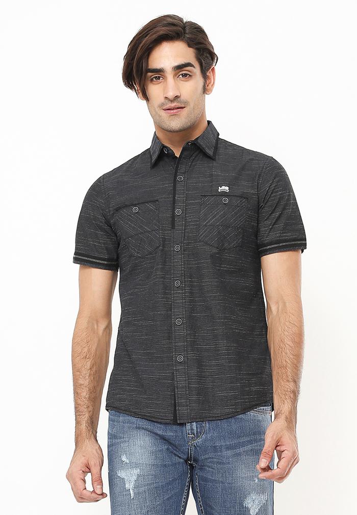 Gambar LGS - Slim Fit - Kemeja Casual - Hitam - Motif - JSH.391.S769F.584.C - S dari LGSgeneration undefined Tokopedia