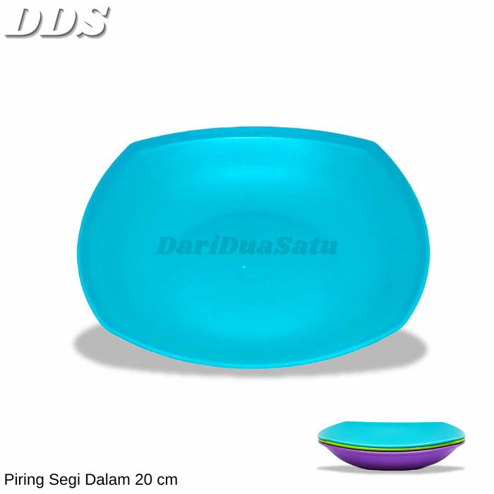 Gambar Piring Makan Plastik Segi Dalam Sayur Kuah Ukuran 20 - 22 cm - 22 cm dari DariDuaSatu undefined Tokopedia