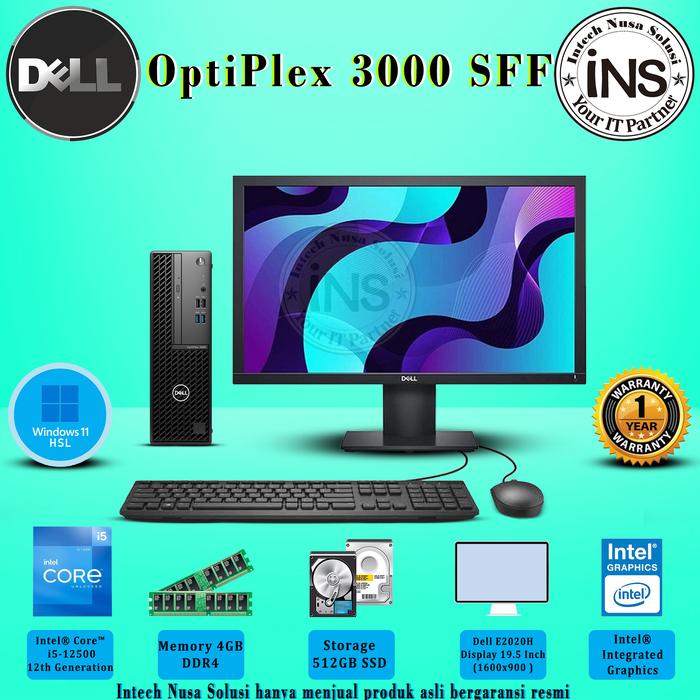 Gambar PC DELL OptiPlex 3000 SFF i5-12500 4GB 1TB SATA/256GB/512GB SSD W11H - 512GB SSD dari Intech Nusa Solusi undefined Tokopedia