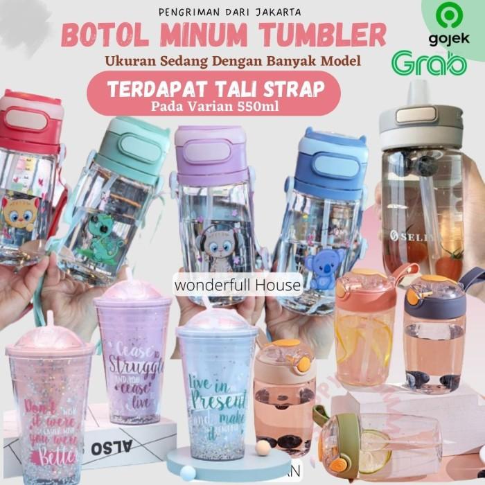 Gambar Botol Minum Tumbler Glitter 450ml Cups Blink Gelas Botol Minum Pelangi - 2D+3DStiker Set dari Houseware Indonesia_NEW undefined Tokopedia