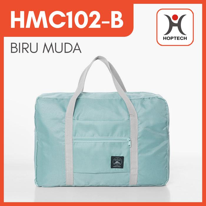Gambar Tas Travel Lipat Besar / Hand Carry Luggage Bag Waterproof Fold - Biru Muda dari Hoptech Indonesia Jaya undefined Tokopedia