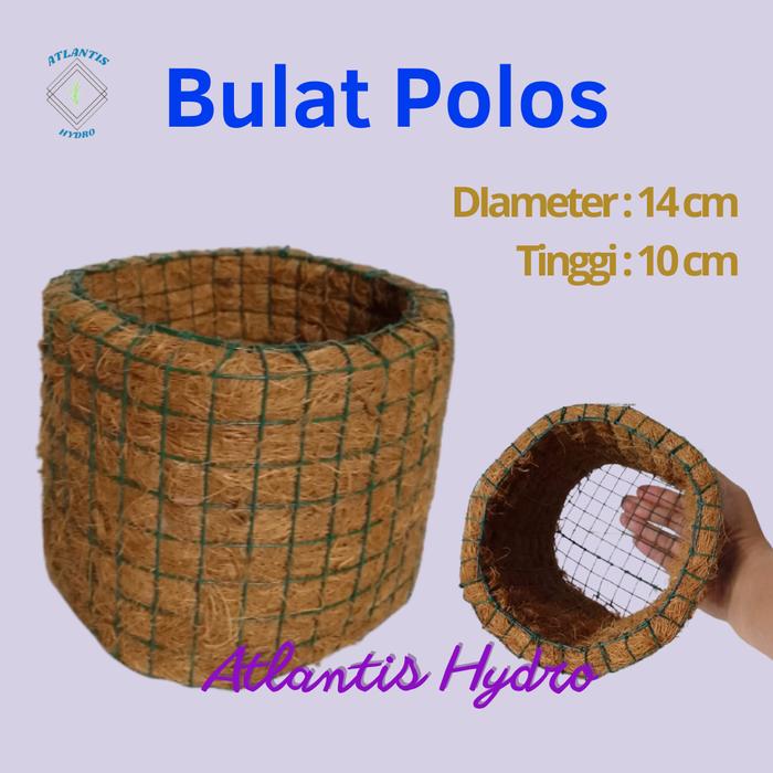Gambar Pot Bulat Cocofiber Serabut Kelapa / Pot Unik Polos / Kombinasi MURAH! - BULAT POLOS dari ATLANTIS HYDRO undefined Tokopedia