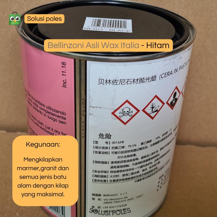 Gambar Semir lantai Bellinzoni,Wax Coating Merek Bellinzoni Asli Italia - Hitam dari Solusi Poles undefined Tokopedia