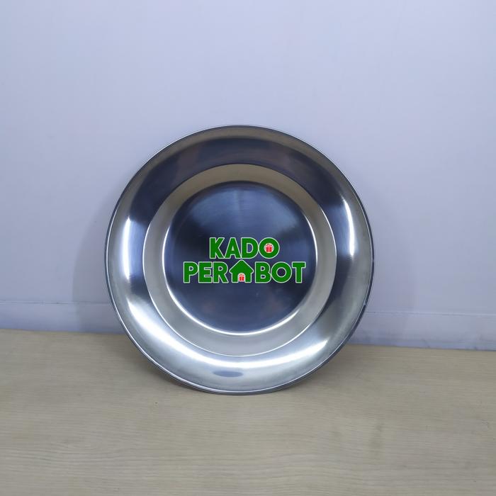 Gambar piring makan stainless - piring stainless anti karat - piring makan - 24 dari Kadoperabot undefined Tokopedia