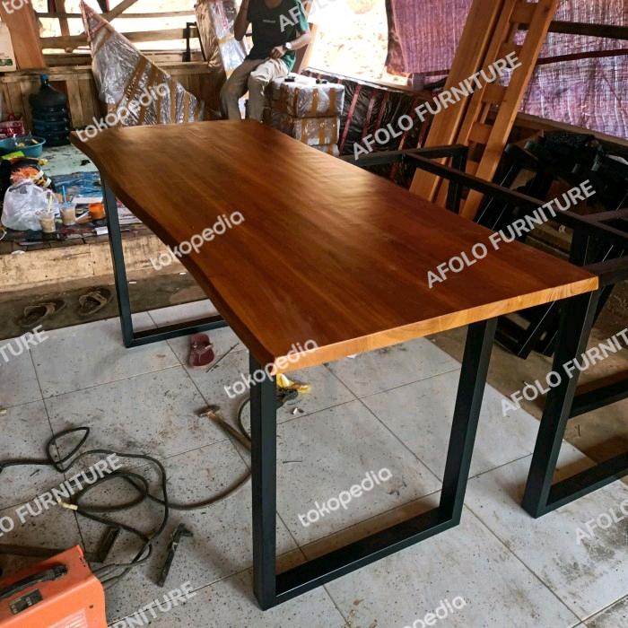 Gambar Top table daun meja jati 190×40×3×75 dari CV.KARYA FURNITURE undefined Tokopedia