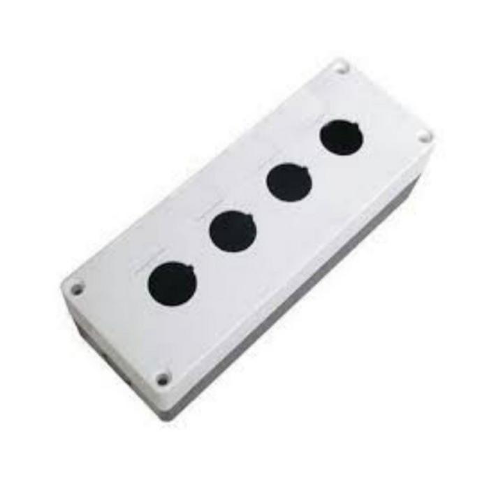 Gambar BOX PUSH BUTTON BX4-22 4HOLE + PUSH BUTTON + EMERGENCY STOP - HANYA BOX dari Subur Elektrikal undefined Tokopedia