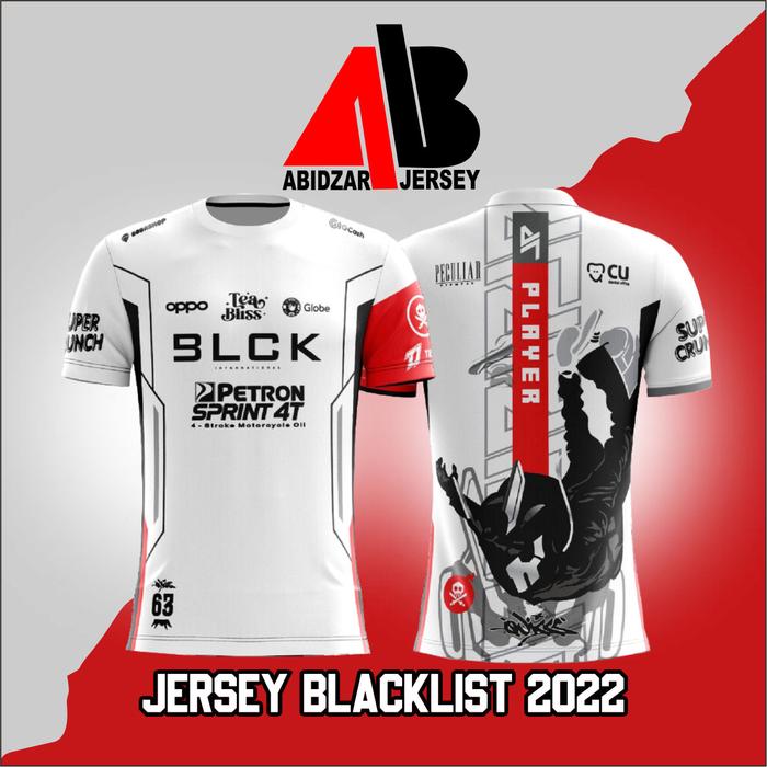 Gambar JERSEY BLACKLIST INTERNATIONAL MPL PH SEASON 10 2022 - Putih, S dari Abidzar Jersey undefined Tokopedia