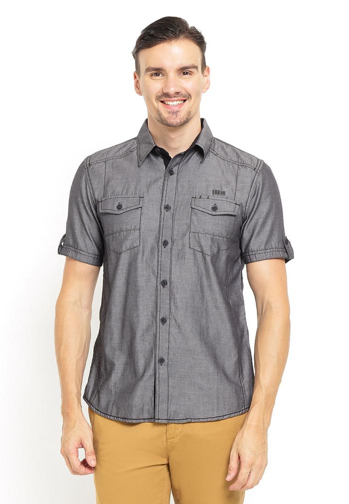 Gambar LGS - Slim Fit - Kemeja Casual - Grey - Motif - JSH.391.S555F.543.C - S dari LGSgeneration undefined 5 Tokopedia