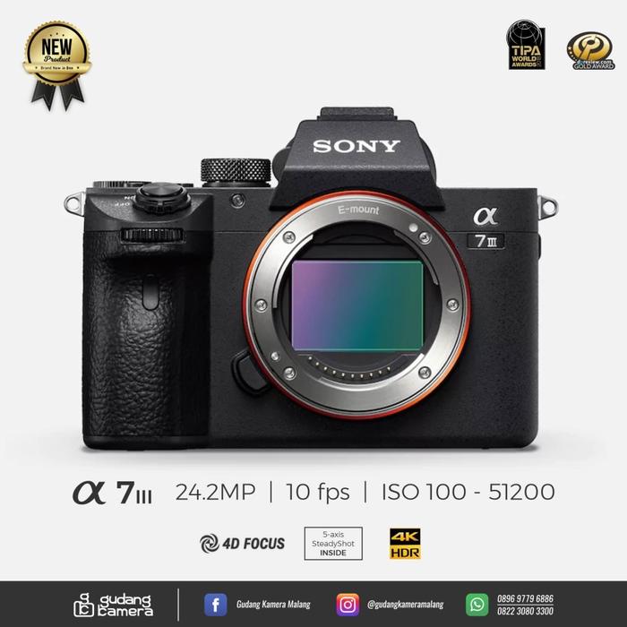 Gambar Sony A7 Mark III Body Only Sony A7 Mark III Kit 28-70mm - NEW - Body Only dari Gudang Kamera Malang_NEW undefined Tokopedia